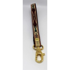 VGP Key  Lanyard Desert Sun Webbing 16,5cm  W/ Brass Trigger Spring Snap